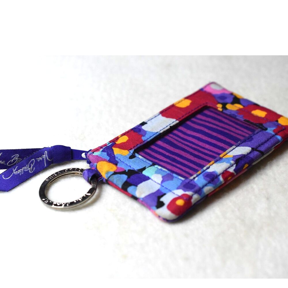 Vera Bradley Wildflower ID/Coin/Key Petite Fashionable Trendy Wallet